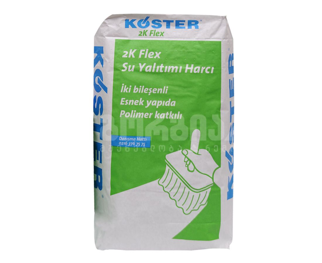 ჰიდროიზოლაცია A კომპონენტი 25კგ 2K FLEX — თხევადი ჰიდროიზოლაცია